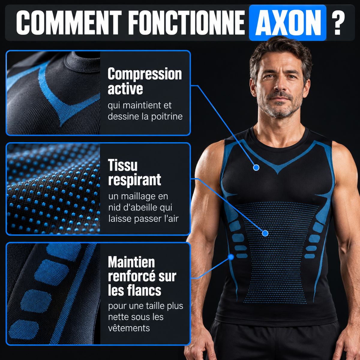 Axon – Débardeur gainant
