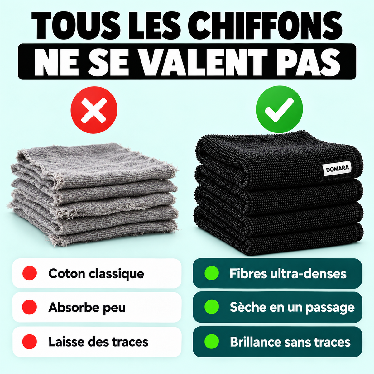 Tous les chiffons ne se valent pas
